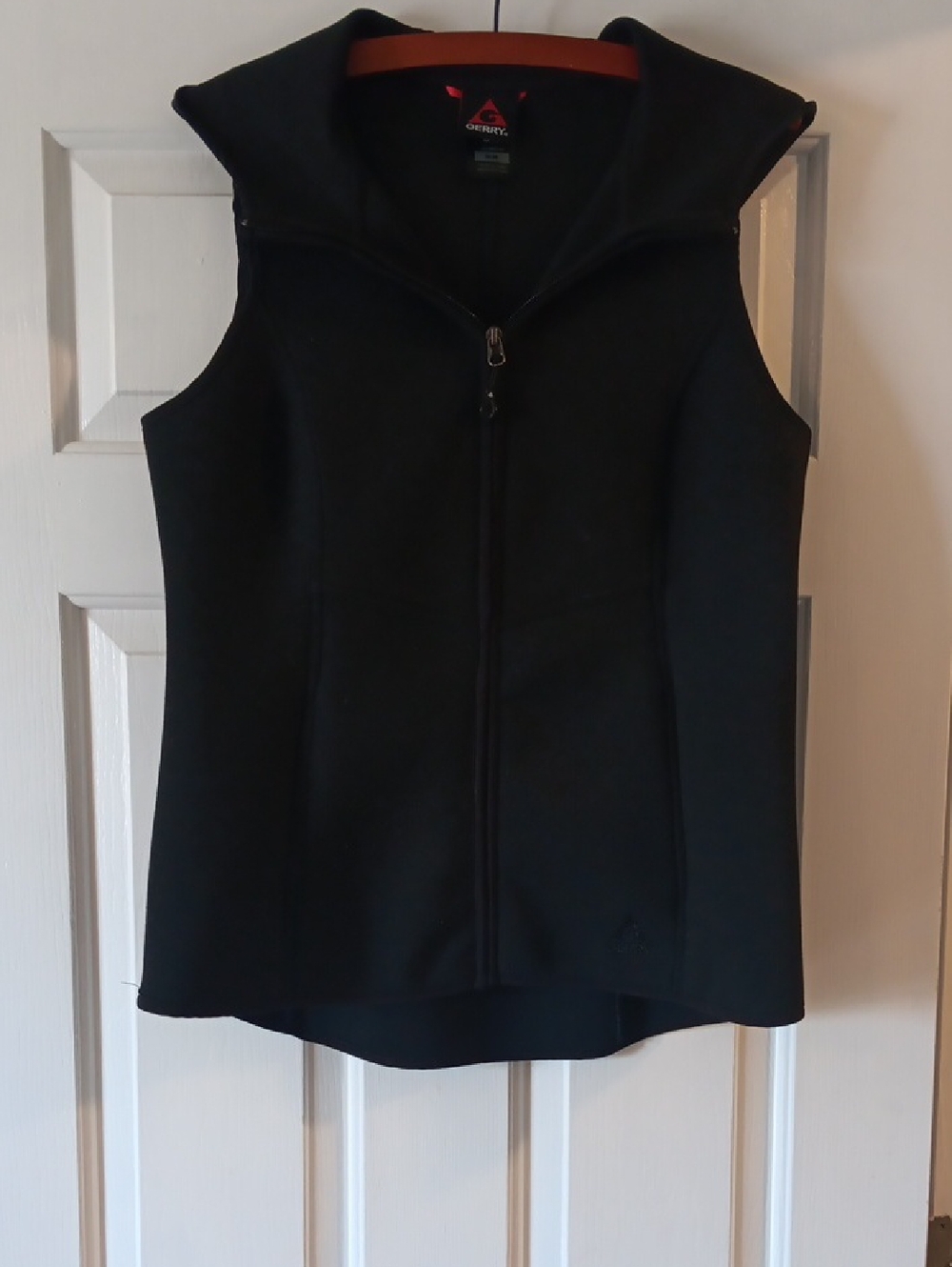 Gerry Black Hooded Zip Up Vest-Medium